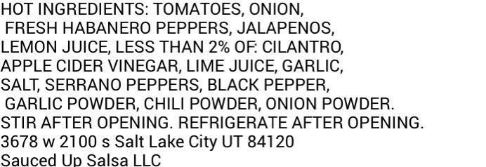 Freeze-Dried Hot Salsa - Sauced Up Salsa LLC