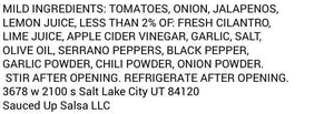Freeze-Dried Mild Salsa - Sauced Up Salsa LLC