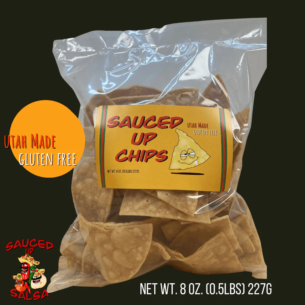 Half Pound Tortilla Chips. - Sauced Up Salsa LLC