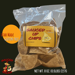 Half Pound Tortilla Chips. - Sauced Up Salsa LLC