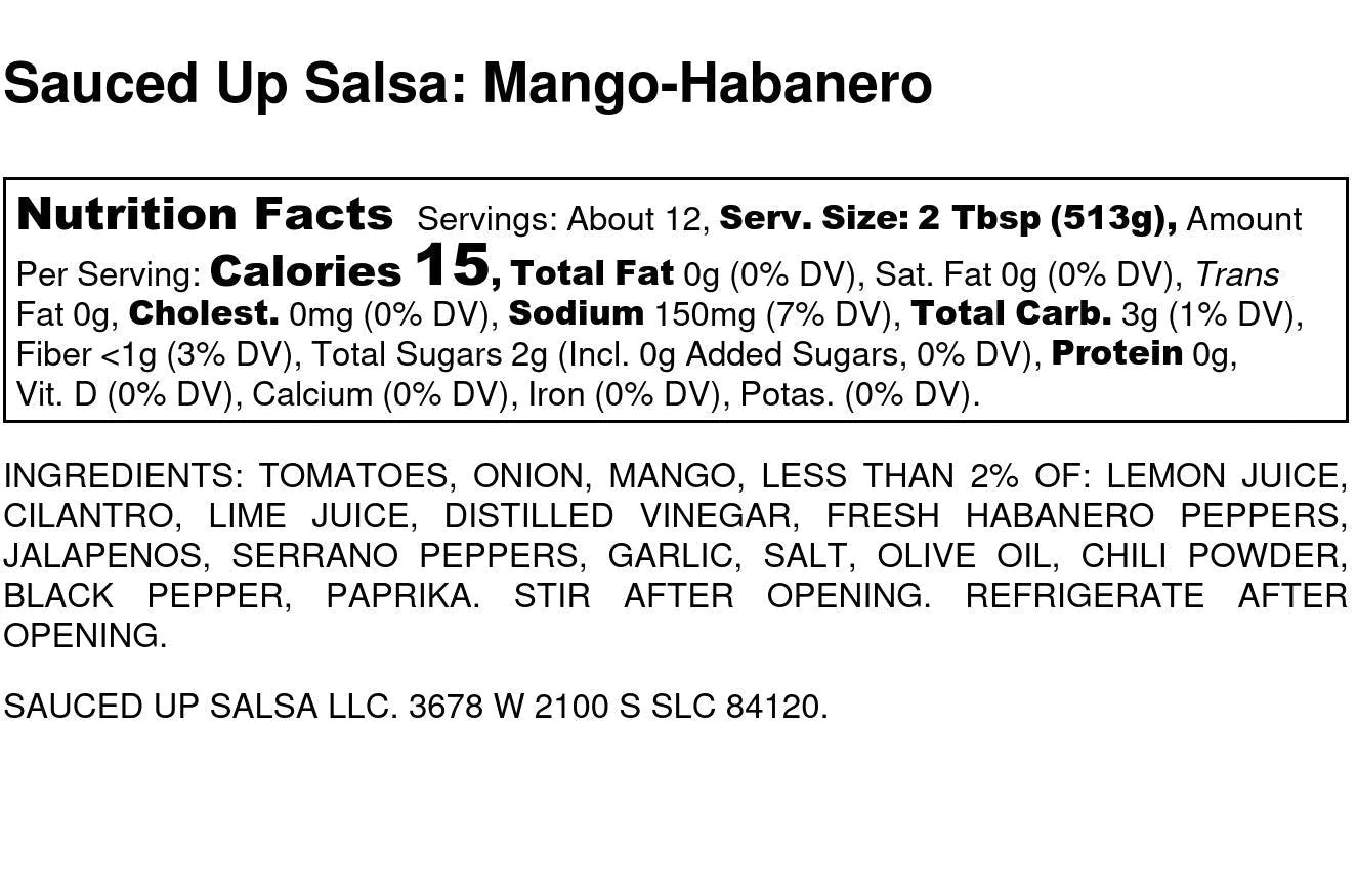 Mango-Habanero Salsa - Sauced Up Salsa LLC