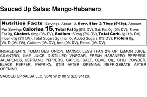 Mango-Habanero Salsa - Sauced Up Salsa LLC