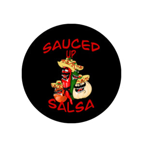 Original Black Sauced Up Salsa Sticker - Sauced Up Salsa LLC