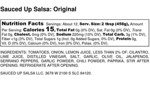 Original Salsa - Sauced Up Salsa LLC